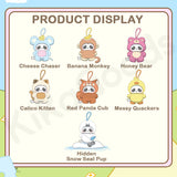 Panda Roll The Zoo in Hands Series Plush Keychain Blind Box