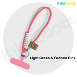 British Style Color-Blocked Woven Phone Strap