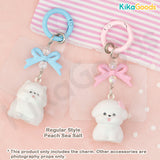 Flocked Milk Candy Dog Charm