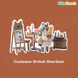 Tea Time Cats Meow Town Bakery Series Figure