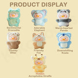 Lulu The Piggy Animal Party Puppet Show PVC Face Plush Keychain Blind Box