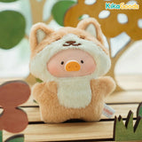 Lulu The Piggy Animal Party Puppet Show PVC Face Plush Keychain Blind Box