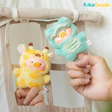 Lulu The Piggy Animal Party Puppet Show PVC Face Plush Keychain Blind Box