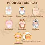 LuLu the Piggy Animal Party Series 2 Cutest Butler PVC Face Plush Key Cover Keychain Blind Box